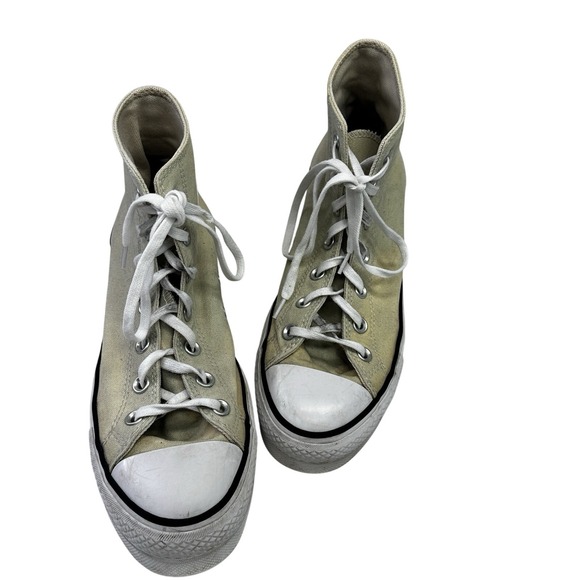 Converse Women's Chuck Taylor All Star Beige High Top‎ Sneaker Sz 9 Basketball - Picture 3 of 14